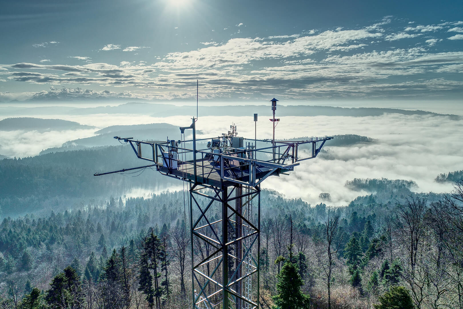 The research site CH-LAE in Dec 2019. Photo: Markus Staudinger, Grassland Sciences Group, ETH Zurich